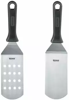 Westmark Master Line K&uuml;chenwender 2er-Set, Edelstahl/Kunststoff, gelocht + ungelocht (133722E6)