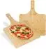 Relaxdays Pizzaschieber Bambus, 50cm, 2er-Set