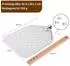 LuxusKollektion Pizzaschieber Aluminium 40x30cm, abnehmbarer Holzgriff
