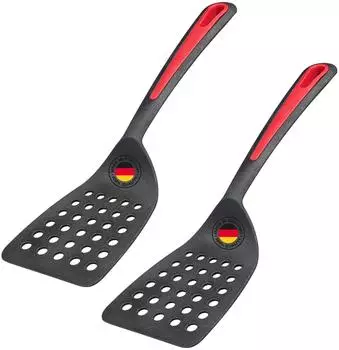 Westmark Gallant Pfannenwender-Set 2-teilig, gelocht, schwarz (293722E3)