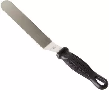 De Buyer FKOfficium Mini-Spatel gebogen, runde Spitze, 12cm (4231.12)