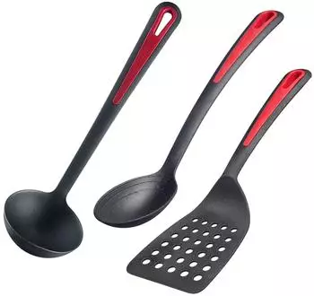 Westmark Gallant K&uuml;chenhelfer-Set 3-tlg., schwarz/rot (295622E6)