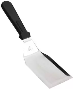 Lacor Plancha-Spatel gebogen, glatt, Edelstahl 18/10, 7x13,5cm (60425)