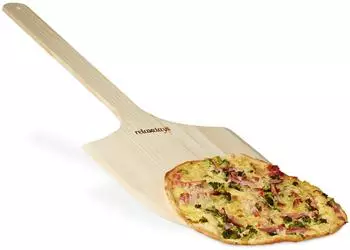Relaxdays Pizzaschieber Holz, natur (30x1x78cm)