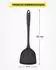 LuxusKollektion Wok Spatel Silikon, hitzebeständig, BPA-frei, schwarz (2 Stk.)