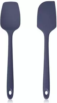 LuxusKollektion Silikon-Pfannenwender 2er Set, blau, 315°C hitzebeständig, 29cm
