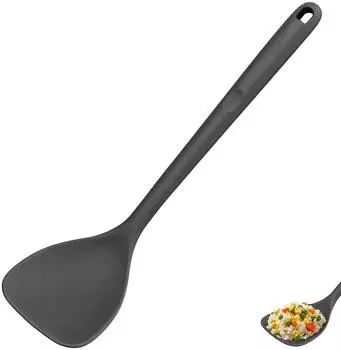LuxusKollektion Wok-Spatel Silikon, hitzebeständig bis 315°C, schwarz