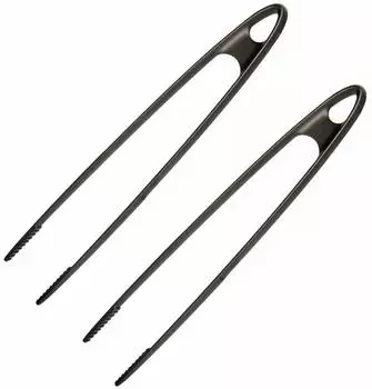 Westmark Gentle Brat- und Servierpinzetten, Kunststoff, 2er-Set (136922E3)