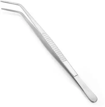 De Buyer Anrichtzange gekröpft 30cm, Edelstahl (4239.30)