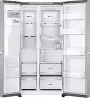 LG Side-by-Side "GSLE91MBAC" 179 cm hoch 91,3 cm breit Eis-, Crushed Ice- und