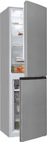 exquisit K&uuml;hl-/Gefrierkombination "KGC250-85--040D inoxlook" 180,5 cm hoch 54,5 cm