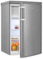 exquisit K&uuml;hlschrank "KS16-4-HE-040C inoxlook" 85,5 cm hoch 55 cm breit Flexibler