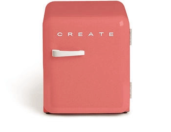 CREATE Fridge Retro 48L red-off white