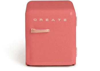 CREATE Fridge Retro 48L red-rose gold