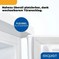 exquisit K&uuml;hlschrank "KS16-V-H-010C weiss" 84,5 cm hoch 56 cm breit Sparsam, leise &