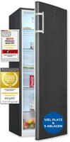 exquisit K&uuml;hlschrank "KS320-V-H-040E inoxlook-az" 142,6 cm hoch 54,4 cm breit