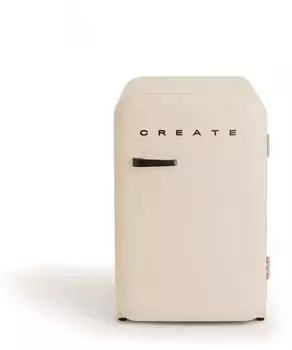 CREATE Fridge Retro 107L off-white/black