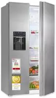 Exquisit 812050302, Exquisit SBS5520-CF-040E inoxlook Side by Side Edelstahloptik,