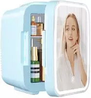 Yashe Mini-k&uuml;hlschrank Mfa-5l-p, 4 L, Blau, Led-spiegel, Ac/dc