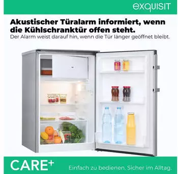 Exquisit KS16-4-HEA-090E inox – Durchdachte Raumaufteilung für strukturierte Vorratshaltung