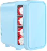 Yashe Mini-k&uuml;hlschrank Mfa-6l-h, 6 L, Blau, K&uuml;hlen/warmhalten