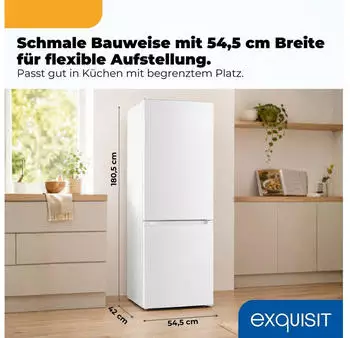 Exquisit KGC5265-70-NF-040C weiß – Leiser Betrieb und durchdachte Ausstattung für den Alltag