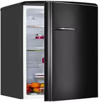 exquisit K&uuml;hlschrank "RKS325-V-H-160C mattschwarz" 146,5 cm hoch 54,5 cm breit