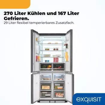 Exquisit EMD470-170-200E schwarz-glas – Energieverbrauch im Rahmen solider Familiengeräte