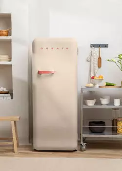 CREATE RETRO FRIDGE 150 TERRACOTA/ Sand