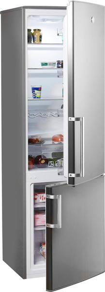 Hoover HVBS 5174 XH/1 Kühl-/Gefrierkombination 5174XH, 177 cm hoch, 55 cm breit, silberfarben