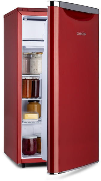 Klarstein Yummy Kühlschrank mit Gefrierfach 90 l rot Erfahrungen 4