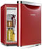 Klarstein Yummy Kühlschrank mit Gefrierfach 47 Liter rot
