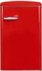 exquisit Kühlschrank »RKS120-V-H-160F«, RKS120-V-H-160F rot, 89,5 cm hoch,...