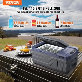 VEVOR Portable Car Refrigerator 15L