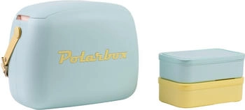 Polarbox Cooler Lunchbox 6L Blu Pop dettagli Giallo