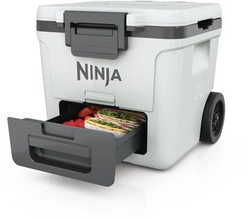 Ninja K&uuml;hlbox mit R&auml;dern und Trockenzone wolkenwei&szlig; (FB230EUWH)