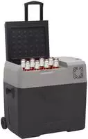 K&uuml;hlbox Mit Rollen Und Adapter Schwarz & Grau 30 L Polypropylen Vidaxl