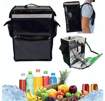 trends4cents CoolQuest Borsa Frigo Isolata 42 Litri Nera, Thermobox Impermeabile Picnic