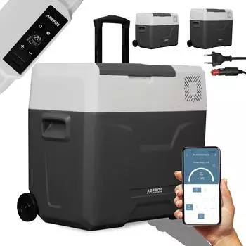Arebos AR-HE-KKR50A Kompressor K&uuml;hlbox Schwarz 47L