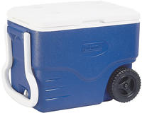 Coleman 40qt Performance Wheeled K&uuml;hlbox, Blau/wei&szlig;