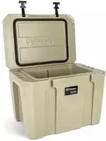 K&uuml;hlbox 25 Liter Kx25 Sand F&uuml;r Camping, Angeln Und Picknick / Stromunabh&auml;ngig -