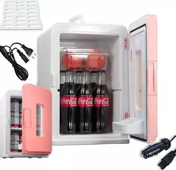 NORTHCLAN Mini K&uuml;hlschrank 15L Rosa