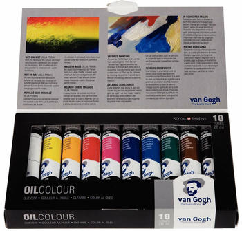 Royal Talens Van Gogh Ölfarben Basis-Set im Karton 10x 20 ml (339)