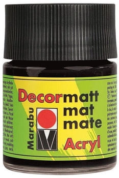 Marabu 140105073 Decormatt Acryl Schwarz 073 50 ml