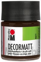 Marabu 14010 005 045, Marabu Acrylfarbe Decormatt 14010 005 045, dunkelbraun, 50ml 50
