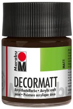 Marabu 140105045 Decormatt Acryl Dunkelbraun 045 50 ml
