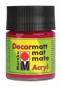 Marabu 140105032 Decormatt Acryl Karminrot 032 50 ml