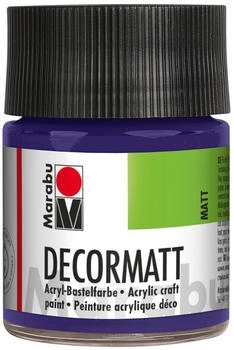Marabu 140105051 Decormatt Acryl Violett dunkel 051 50 ml