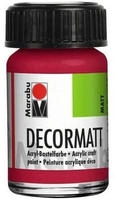 Marabu 14010 039 032, Marabu Acrylfarbe Decormatt 14010 039 032, karminrot, 15ml 15