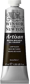 Winsor & Newton Artisan Water-Mixable Oil Colour Lamp Black 37ml (1514337)